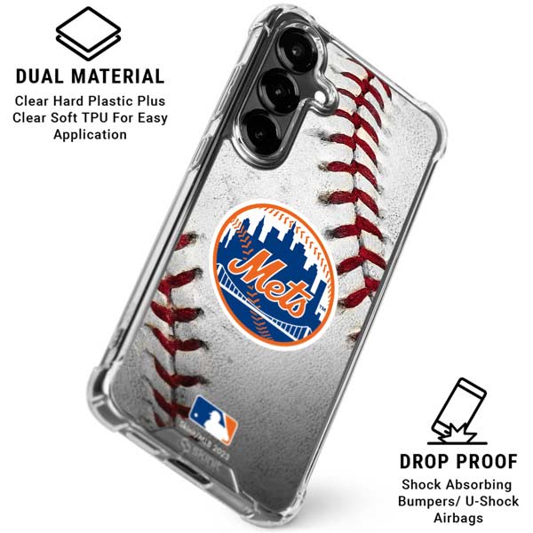 MLB New York Mets Game Ball Galaxy S26 Plus Clear Case