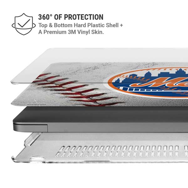 MLB New York Mets Game Ball MacBook Pro 14in (2021-24) Case plus Skin