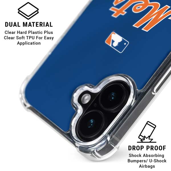 MLB New York Mets Jersey Alternate iPhone 17 Clear Case
