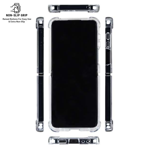 MLB New York Mets Split Galaxy Z Flip7 Clear Case