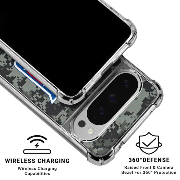 NHL New York Rangers Camo Google Pixel 10 Pro XL Clear Case