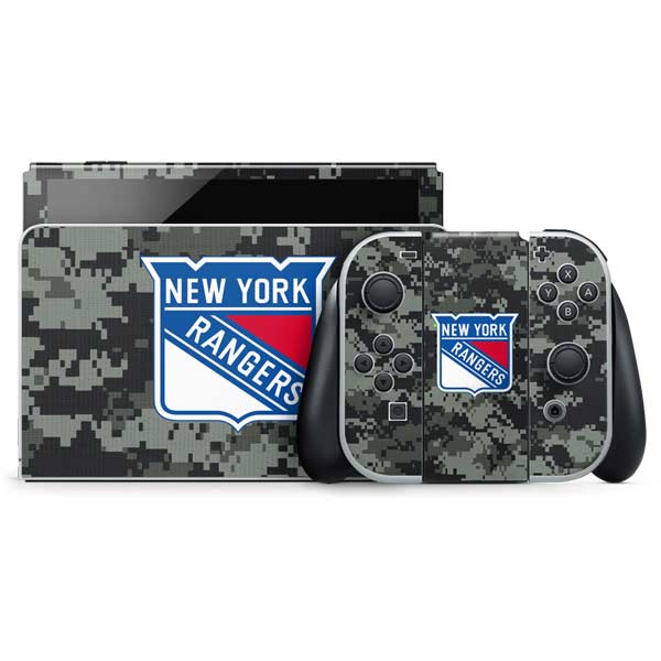 NHL New York Rangers Camo Nintendo Skins
