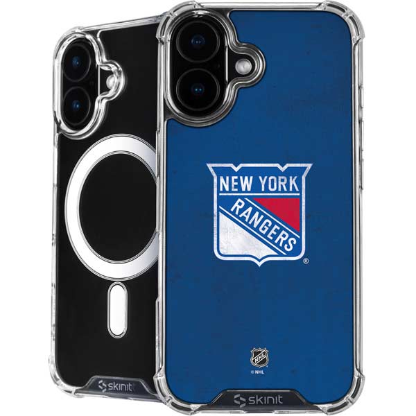 NHL New York Rangers Distressed iPhone 17 MagSafe Case