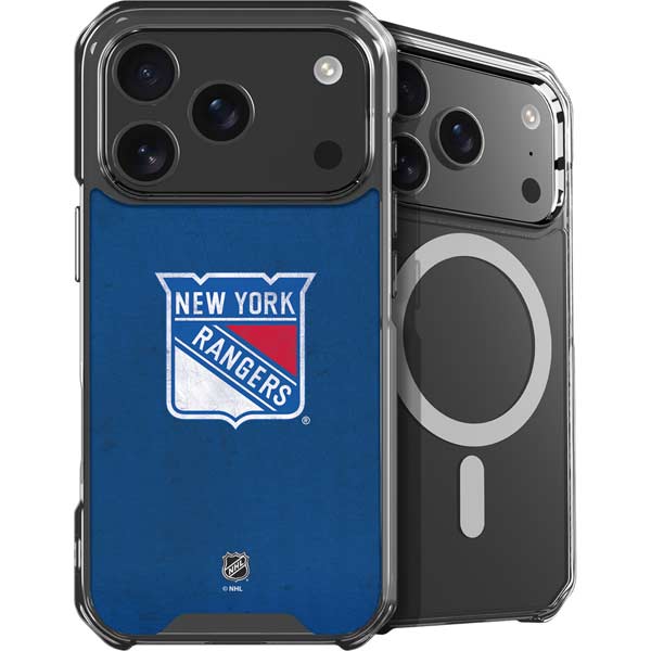 NHL New York Rangers Distressed iPhone 17 Pro MagSafe Case