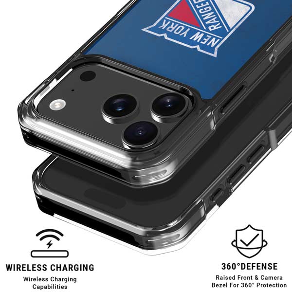 NHL New York Rangers Distressed iPhone 17 Pro MagSafe Case