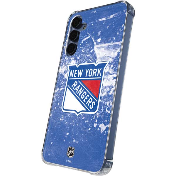 NHL New York Rangers Frozen Galaxy A35 5G Clear Case