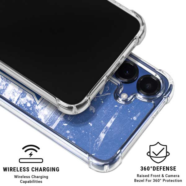 NHL New York Rangers Frozen Galaxy S25 Plus Clear Case