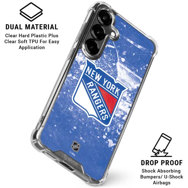 NHL New York Rangers Frozen Galaxy S26 Clear Case
