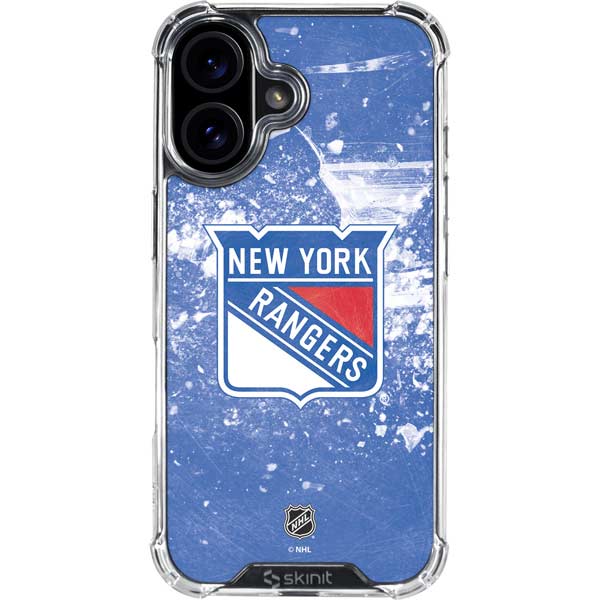 NHL New York Rangers Frozen iPhone 16 Plus Clear Case