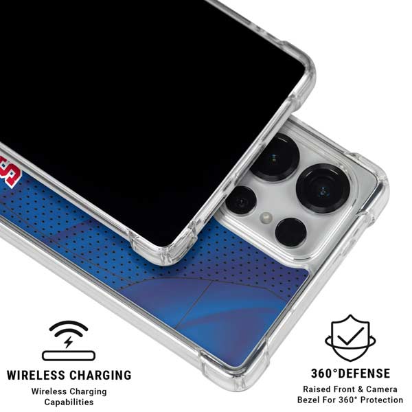 NHL New York Rangers Home Jersey Galaxy S25 Ultra Clear Case