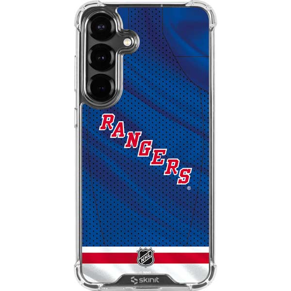 NHL New York Rangers Home Jersey Galaxy S26 Clear Case