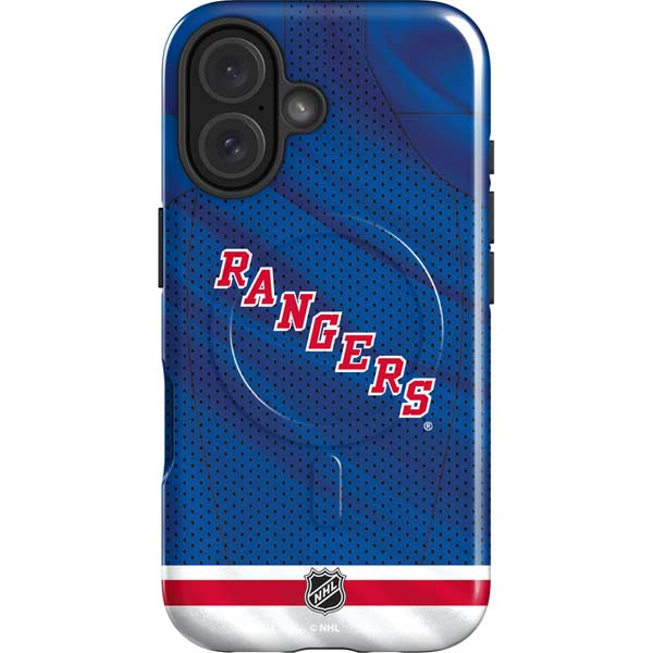 NHL New York Rangers Home Jersey iPhone 16 Plus Magsafe Impact Case