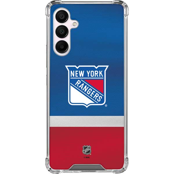 NHL New York Rangers Jersey Galaxy A16 5G Clear Case