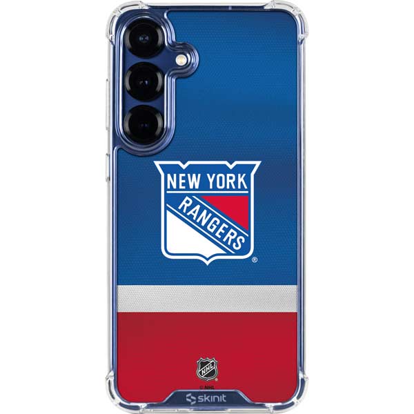 NHL New York Rangers Jersey Galaxy S25 Plus Clear Case