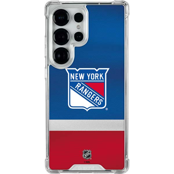 NHL New York Rangers Jersey Galaxy S25 Ultra Clear Case