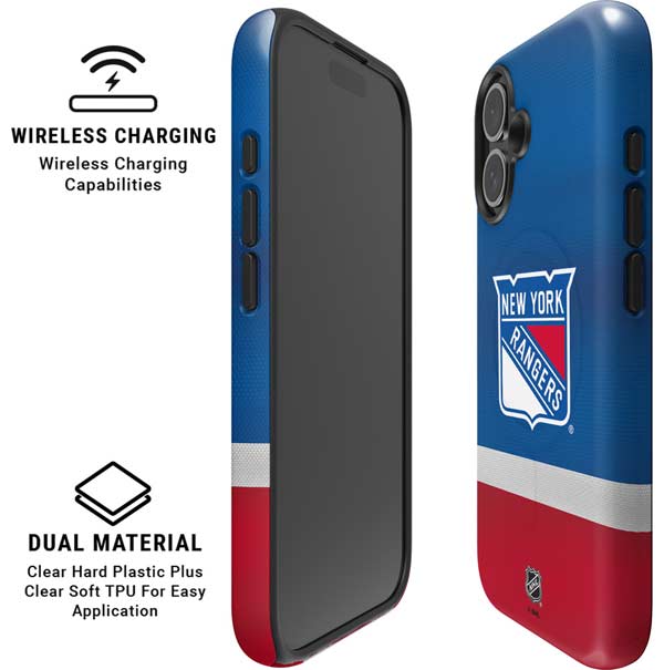 NHL New York Rangers Jersey iPhone 16 Magsafe Impact Case