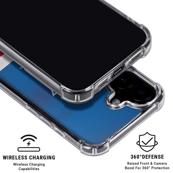 NHL New York Rangers Jersey iPhone 16 Plus Clear Case