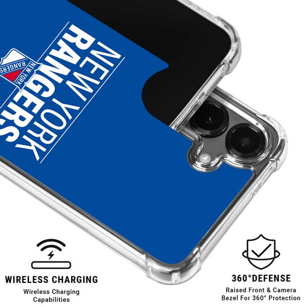 NHL New York Rangers Lineup Galaxy S26 Plus Clear Case