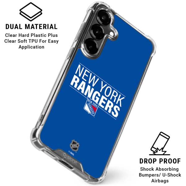 NHL New York Rangers Lineup Galaxy S26 Plus Clear Case