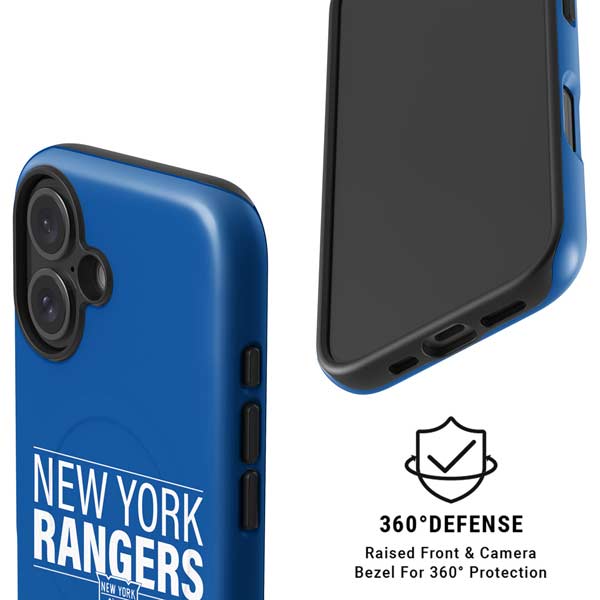 NHL New York Rangers Lineup iPhone 16 Magsafe Impact Case
