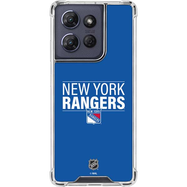 NHL New York Rangers Lineup Moto G 5G (2025) Clear Case