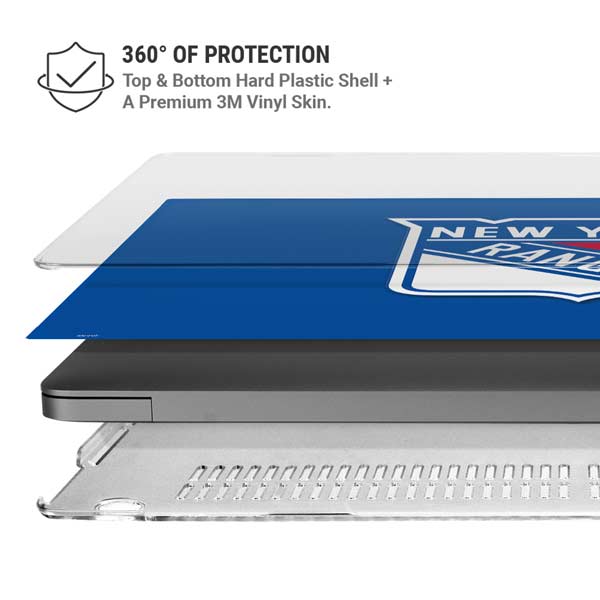 NHL New York Rangers Solid Background MacBook Pro 14in (2021-24) Case plus Skin