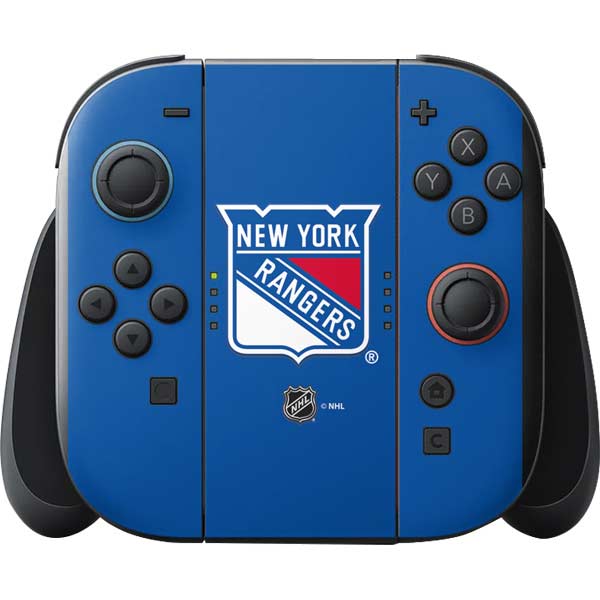 NHL New York Rangers Solid Background Nintendo Switch 2 (2025) with Joy-Con Skin
