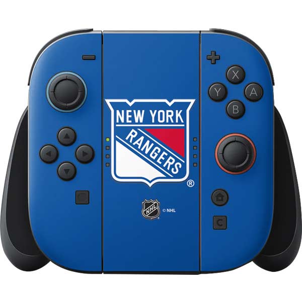 NHL New York Rangers Solid Background Nintendo Skins