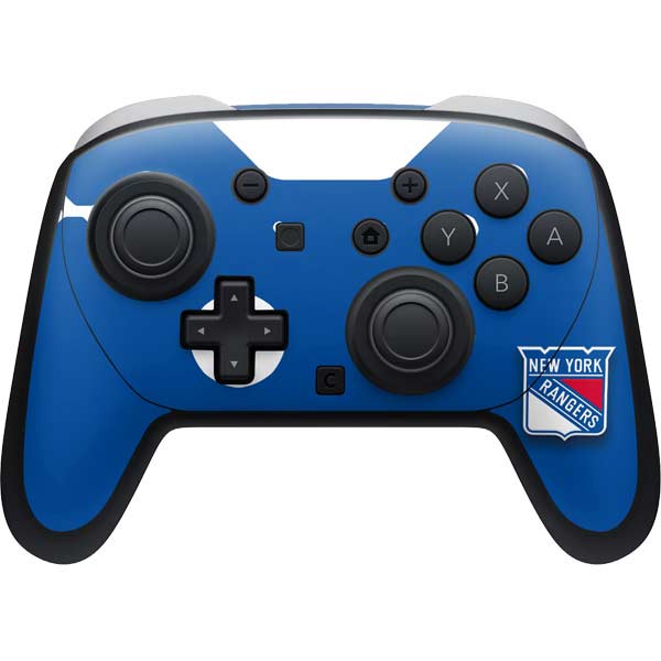 NHL New York Rangers Solid Background Nintendo Skins