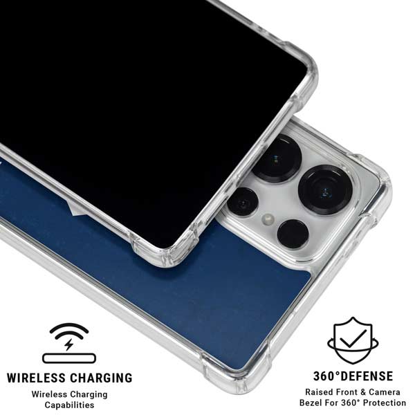 MLB New York Yankees - Solid Distressed Galaxy S25 Ultra Clear Case