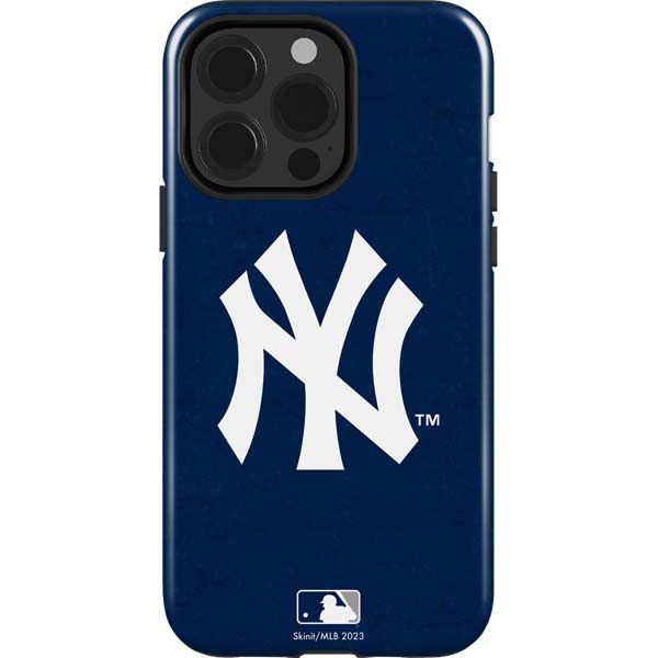 MLB New York Yankees - Solid Distressed iPhone 15 Pro Impact Case