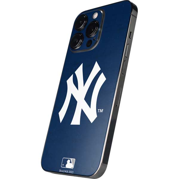 MLB New York Yankees - Solid Distressed iPhone 15 Pro Max Skin