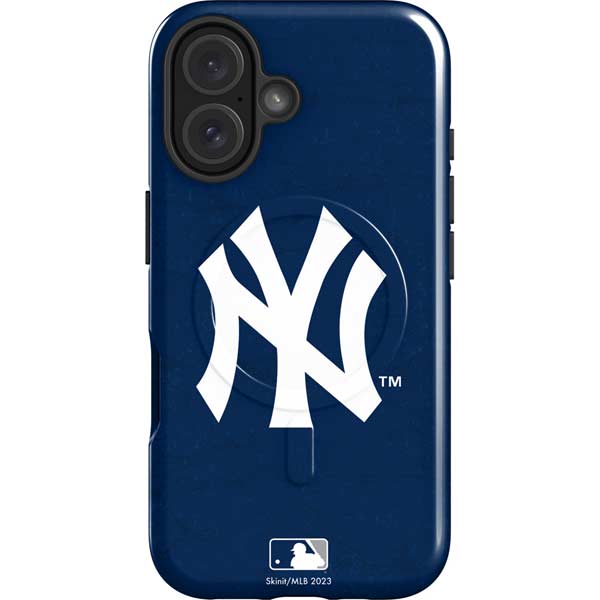 MLB New York Yankees - Solid Distressed iPhone 16 Magsafe Impact Case