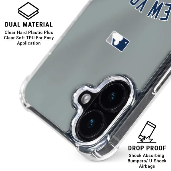 MLB New York Yankees Alternate/Away Jersey iPhone 17 Clear Case