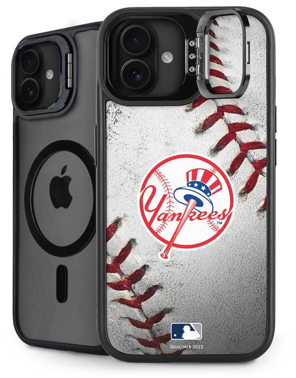 MLB New York Yankees Game Ball iPhone 16 Kickstand Case