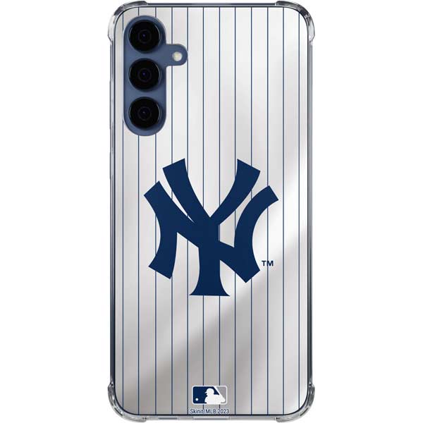 MLB New York Yankees Home Jersey Galaxy A35 5G Clear Case