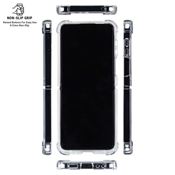 MLB New York Yankees Home Jersey Galaxy Z Flip7 Clear Case