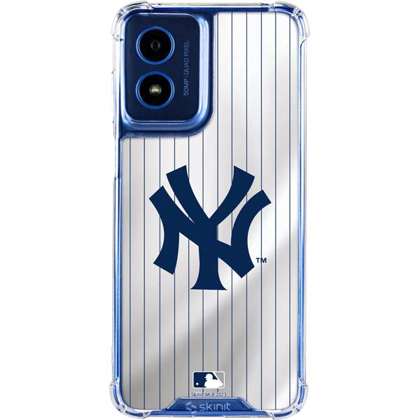 MLB New York Yankees Home Jersey Moto G 5G (2024) Clear Case