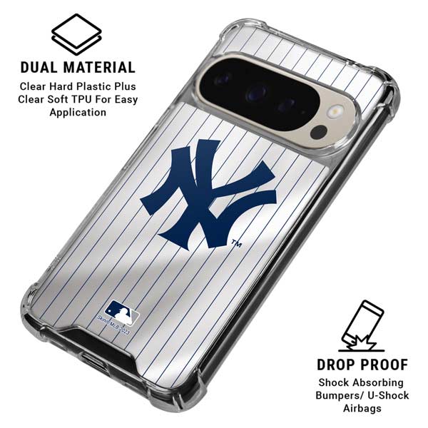 MLB New York Yankees Home Jersey Pixel 9 Pro XL Clear Case