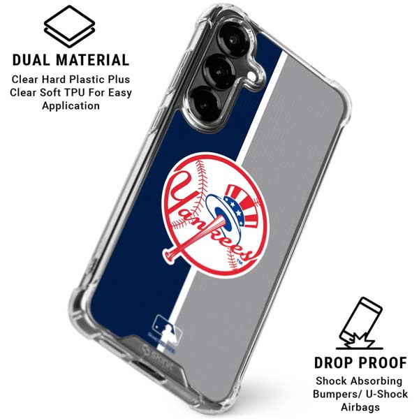 MLB New York Yankees Split Galaxy S26 Clear Case