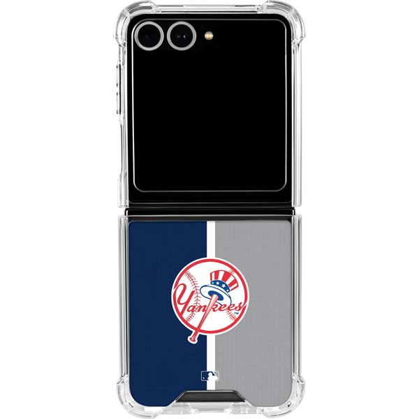 MLB New York Yankees Split Galaxy Z Flip7 Clear Case