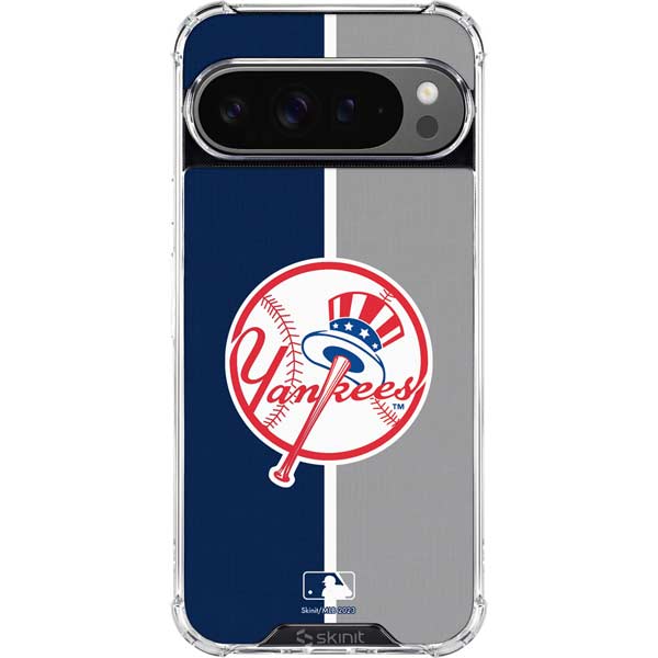 MLB New York Yankees Split Google Pixel 10 Pro XL Clear Case