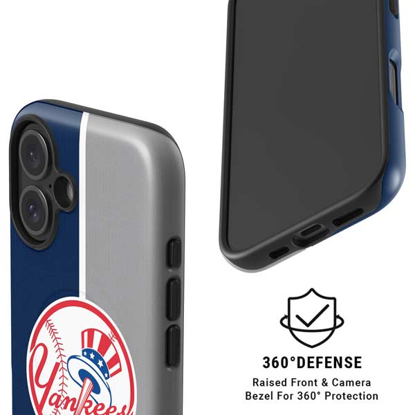 MLB New York Yankees Split iPhone 16 Magsafe Impact Case