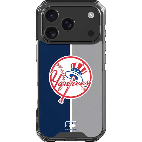 MLB New York Yankees Split iPhone 17 Pro Clear Case
