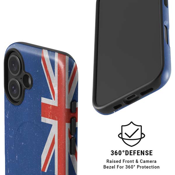 New Zealand Flag Distressed iPhone 16 Magsafe Impact Case