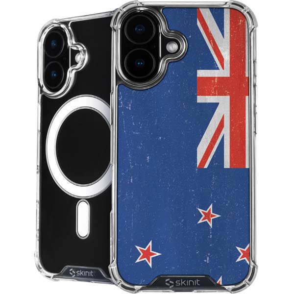 New Zealand Flag Distressed iPhone 17 MagSafe Case