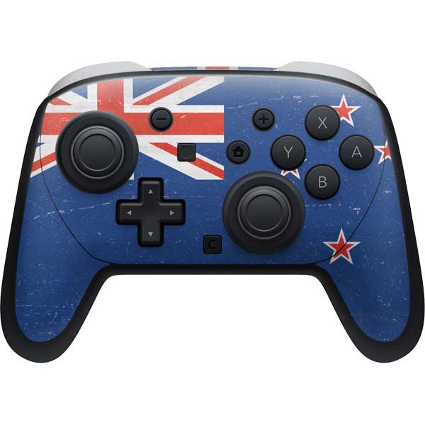 New Zealand Flag Distressed Nintendo Switch 2 (2025) Pro Controller Skin