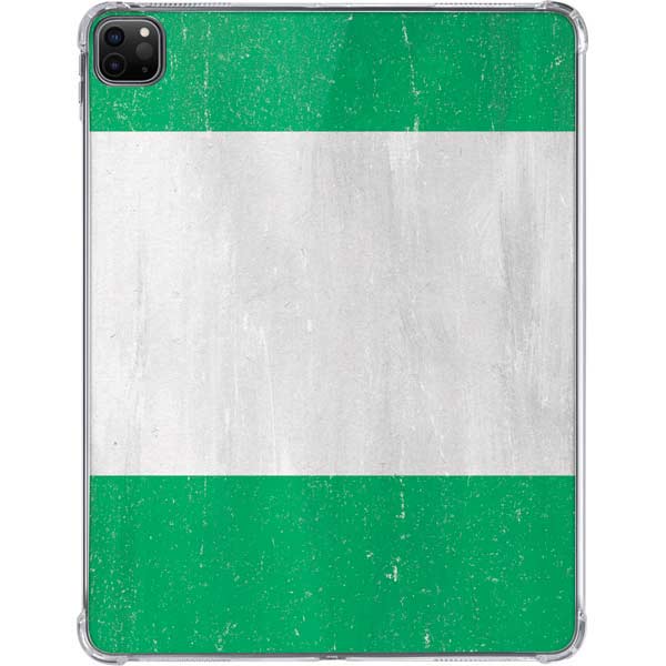 Nigeria Flag Distressed iPad Pro 11in (2024) Clear Case
