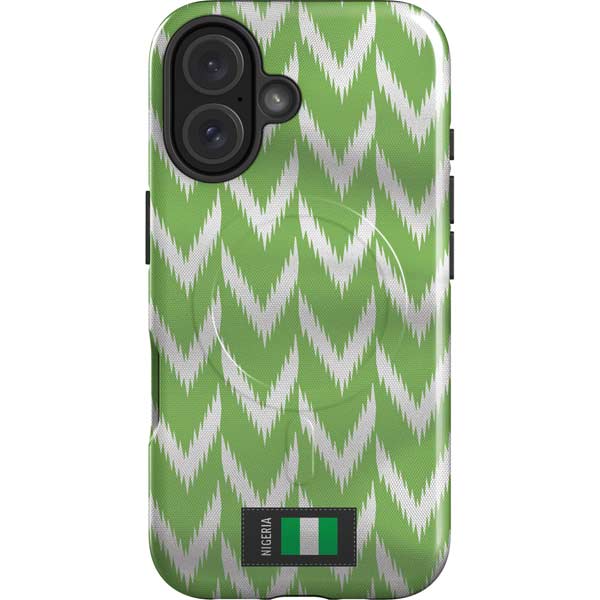 Nigeria Soccer Flag iPhone 16 Magsafe Impact Case