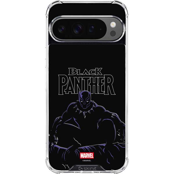 Marvel Black Panther Night Time Watch Google Pixel 10 Pro XL Clear Case
